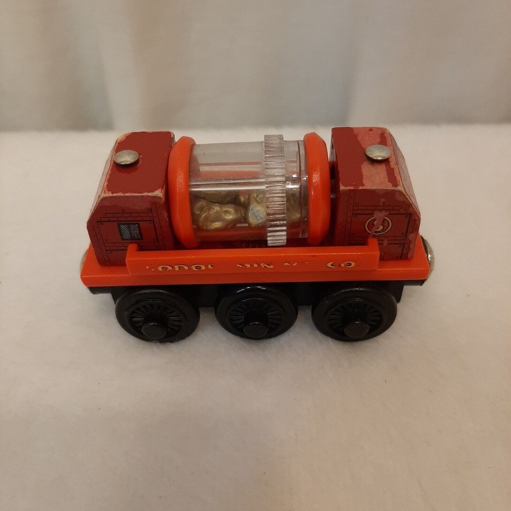 2003 Thomas The Train Wooden Railway Sodor Mining Company Gold Sifting Car READ